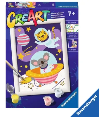 Produktbild von RAVENSBURGER CreArt Malset für Kinder Weltraumtiere