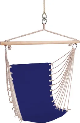 Produktbild von XXL Hängesitz Hängeschaukel Hängematte Blau 100x60cm