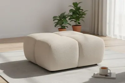 Produktbild von Polsterhocker Sitzhocker Hocker VEGA in Stoff Egon Beige