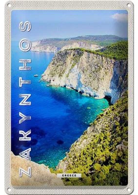 Produktbild von Blechschild Reise 20x30cm Zakynthos Greece Griechenland Meer