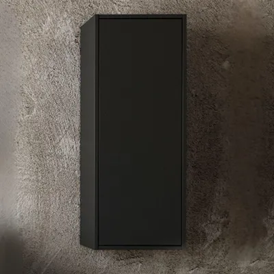 Immagine prodotto di Colonna pensile bagno colore nero opaco Push 35x30.5x90H