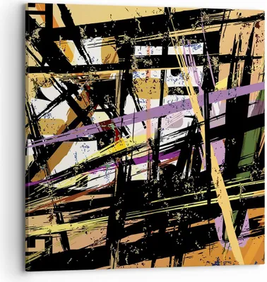 Produktbild von Bild auf Leinwand - Leinwandbild - Abstraktion modern - 70x70cm - Wand Bild - Wanddeko - Wandbilder - Leinwanddruck - Bilder - Kunstdruck - Wanddekoration - Leinwand bilder - Wandkunst - AC70x70-3705