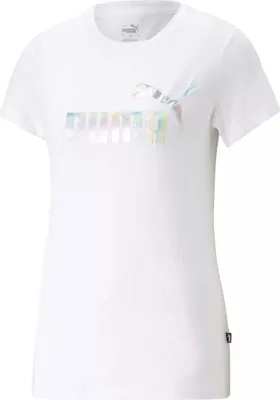 Zdjęcie produktu dla PUMA Damska koszulka ESS+ Nova Shine Tee z nadrukiem logo Wybór kolorów NOWOŚĆ