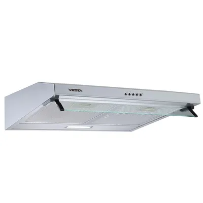 Produktbild von VIESTA® VDU6080SR Unterbau-Dunstabzugshaube 60 cm Edelstahl mit Glasschirm, LED-Beleuchtung, 3 Stufen, Abluft- & Umluftfunktion,