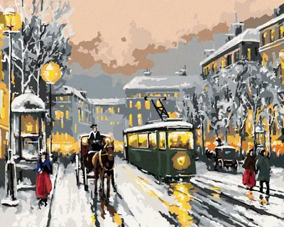 Produktbild von Zuty - Malen nach Zahlen - ALTE STADT, 40x50 cm, ohne Keilrahmen