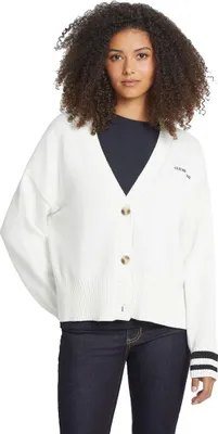 Produktbild von Guess Jeans J Emb Strickjacke Weiß L Damen Weiß L