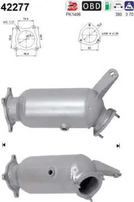Produktbild von AS Katalysator Kat für AUDI A4 B9 Avant (8W5, 8WD) Euro 6 42277