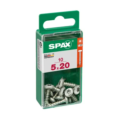 Immagine prodotto di Set di 10 viti SPAX Torx in acciaio a testa tonda, Diam.5 mm x L.20 mm