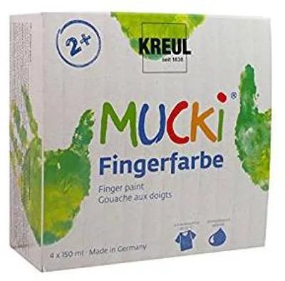 Obrázek produktu pro KREUL MUCKI, Modrá, Zelená, Červená, Žlutá, Omyvatelný, Bezlepkový, 150 ml