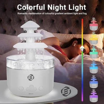 Obrázek produktu pro Lampa s dešťovým efektem, zvlhčovač vzduchu, spánek