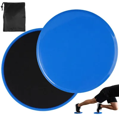 Image de Disques de glissement pour entraînement du tronc, lot de 2, dimensions 17,5 cm x 7,5 mm, double face