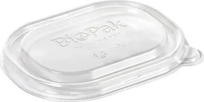 Produktbild von BioPak 199185, Recyceltes Polyethylenterephthalat (rPET), Transparent, 86 mm, 113 mm, 11 mm, 4 g