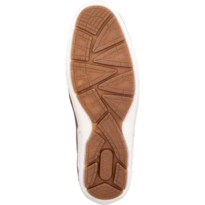 Produktbild von Rieker Herren Slipper Halbschuh Leder perforiert Stretcheinsatz 09055, Größe:46 EU, Farbe:Braun