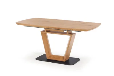Zdjęcie produktu dla Stół BLACKY 160(220)x90 dąb złoty/czarny rozkładany