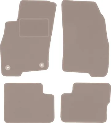 Obrázok produktu pre Velúrové koberčeky do auta pre Fiat Grande Punto hatchback (2005-2009) - béžové LUX koberčeky (4 kusy)