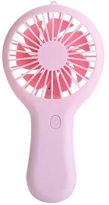 Produktbild von Handgeführte Miniventilator, kleine tragbare USB-Lüfter, handlicher Lüfter - rosa