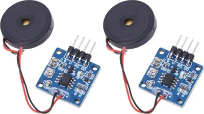 Produktbild von 2 Stück piezoelektrisches Vibrations-Tastmodul AD DO-Ausgang Einstellbare Empfindlichkeit Vibrationsschaltermodul
