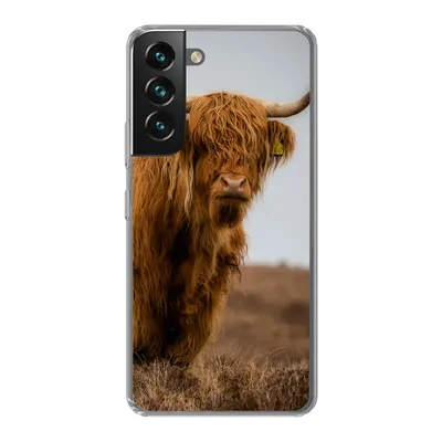 Produktbild von MuchoWow® Handyhülle Schutzhülle Hülle für Samsung Galaxy S22 Schottischer Highlander - Düne - Gras Silikon Softcase Handy Hülle - Mobiltelefonhülle