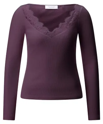 Produktbild von Rich & Royal (4) Lace Longsleeve mulberry mulberry XL