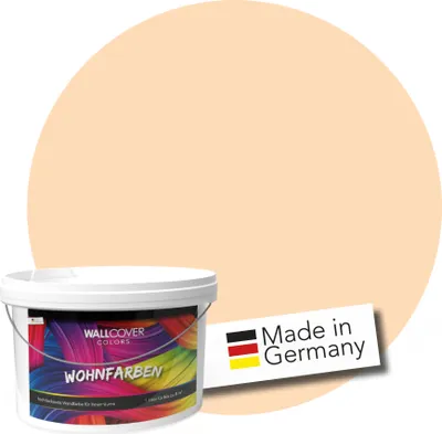 Produktbild von WALLCOVER Wandfarbe Pastell Orange Hochdeckend Klasse 1 Matt 2,5L für 20 m²