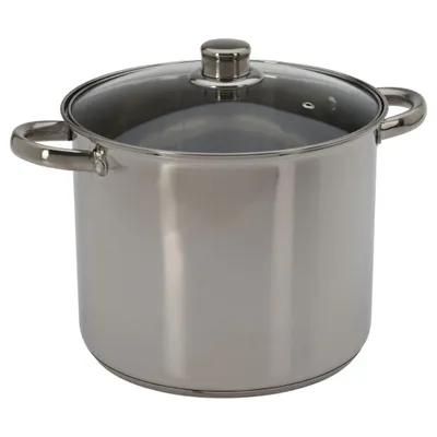 Produktbild von Excellent Houseware Kasserolle mit Deckel 9 L Edelstahl