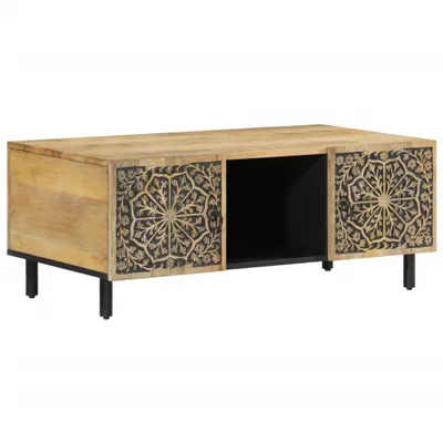 Produktbild von Couchtisch 100x54x40 cm Massivholz Mango