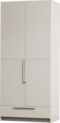 Produktbild von Woood Pure Kleiderschrank Schrankwand Aus Kiefer, 2-Türig, Beige