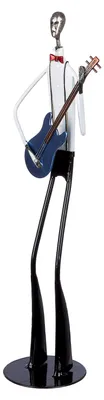 Imagen del producto de Gilde Figur, "Jazzband", guitarra, metal, negro, blanco, paquete de 2, largo: 9.5 cm, ancho: 14.5 cm, alto: 41 cm. Código: 51863. Número de artículo: 4063387518632