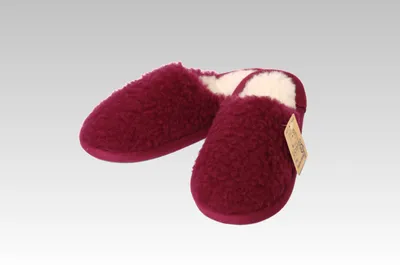 Produktbild von Pantoffel Wolle bordeaux bordeaux