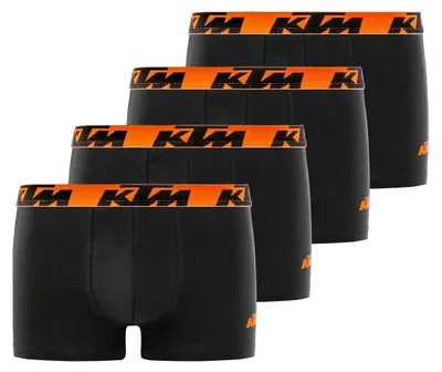 Obrázok produktu pre KTM pánske boxerky, 100% bavlna, balenie 4 kusov, čierna farba, veľkosť M, model AS1
