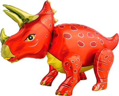 Obrázek produktu pro Folienballon 3D Dinosaurier mit beweglichen Beinen, 13 Rot ca. 57,5 x 91 cm