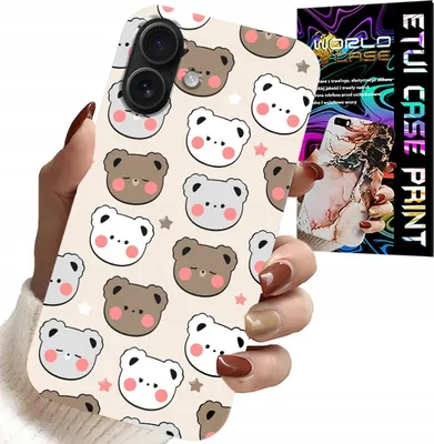 Obrázok produktu pre Puzdro Pre Iphone 16 Plus - Návrhy Medvedíkov Pre Najmladších + Sklo