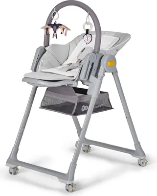Immagine prodotto di Kinderkraft LASTREE Seggiolone evolutivo 2-in-1 con schienale reclinabile Grigio