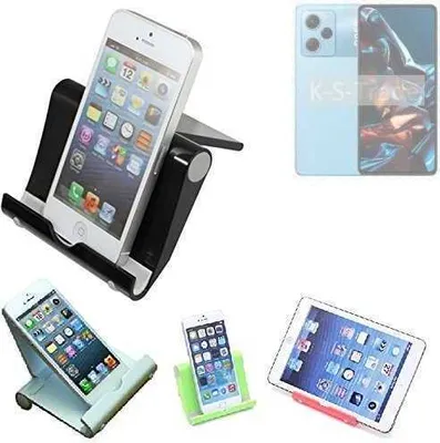 Produktbild von K-S-Trade Handy-Ständer kompatibel mit POCO X5 Pro 5G faltbarer Tischständer Smartphone Tablet Halterung Reise