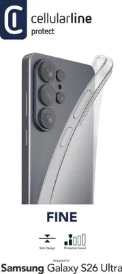 Image de Cellularline Fine - Galaxy S26 Ultra Souple, ultra-mince et transparente