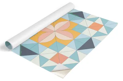 Produktbild von Tulup Möbelfolie - Klebefolie Möbel - Selbstklebende Folie 75x150 cm - Möbelfolie Schrank - Folie für Möbel - Möbelfolie Küche - Wasserdicht - Abwaschbar - Selbstklebend - Luftblasenfrei - Geometrisches Mosaik