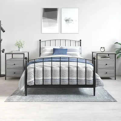 Zdjęcie produktu dla vidaXL Szafki nocne 2 szt. Szara Sonoma 44x45x60 cm Materiał drewnopochodny