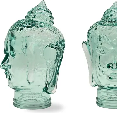 Produktbild von DEKOKOPF BUDDHA | Glas, Dekoration für Garten und Wohnung | Farbe: T01 klar