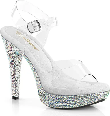 Produktbild von Fabulicious COCKTAIL-508DM Cocktail Sandalen Transparent -  Silber Multi EU 40