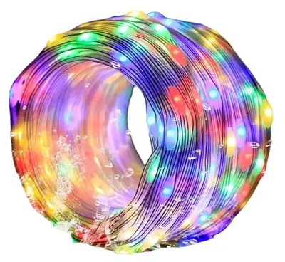 LED-Lichterkette, Kupferdraht, 4 m, RGB, batteriebetrieben