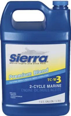 Immagine prodotto di Olio motore Sierra "Blue" Premium Tc3-W3, 3,78l, per motori fuoribordo a 2 tempi