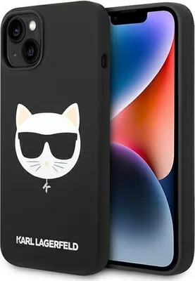 Image de Karl Lagerfeld Klhmp14Mslchbk Iphone 14Plus / 15 Plus 6,7 Hardcase Czarny/Black Silicone Choupette Head Magsafe