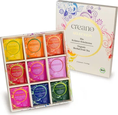 Produktbild von Früchte- Kräutertee 27er Geschenkset „ORGANIC HERBAL TEA“ - 27 -Teebeutel in 9 unterschiedlichen Sorten - 54g  *¹