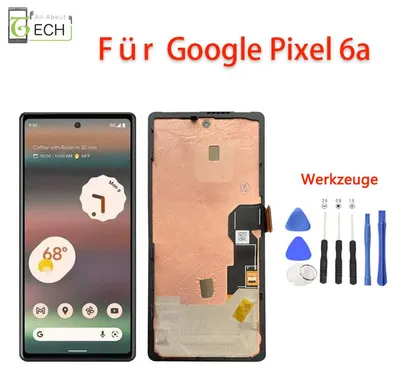 Produktbild von Für Google Pixel 6a LCD Display (OLED) mit Rahmen Touchscreen Bildschirm