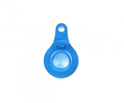 Produktbild von Tamiya Alu Ruderhorn Blau elox. H.T.Servo Saver