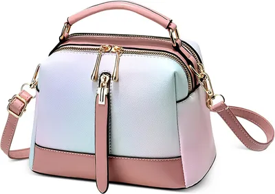 Produktbild von Handtasche mit Tragegriff, leichte Umhängetasche, Kunstleder, 1 Stück, für den Alltag