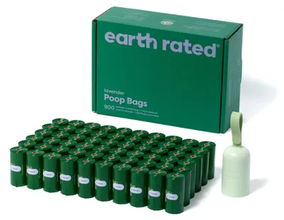 Productafbeelding van Earth Rated halsband voor hondenpoepzakjes, inclusief poepzakjes, duurzaam en gegarandeerd