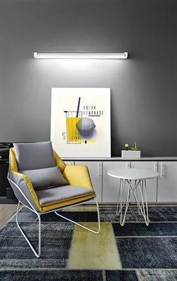Produktbild von Perenz verstellbare neigbare LED-Wandleuchte, 35 W, 3200 lm, 100 cm CCT, Weiß