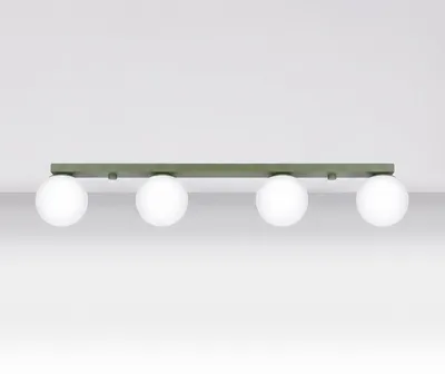 Obrázok produktu pre Stropné svietidlo YOLI 4 zelená oliva 4xG9 8W oceľ/sklo 14.5x12x88cm Sollux Lighting