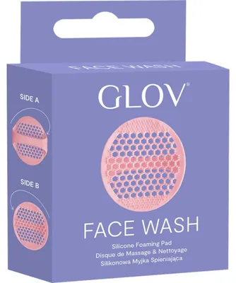 Immagine prodotto di GLOV - FACE WASH - Pad in schiuma di silicone, ROSA 1 pz - detergente viso in silicone